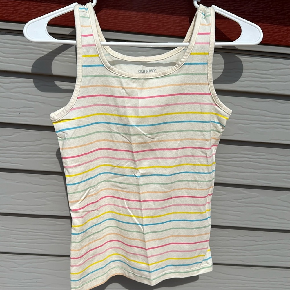 Old Navy, Youth XL, Multi Colored Striped Tank Top